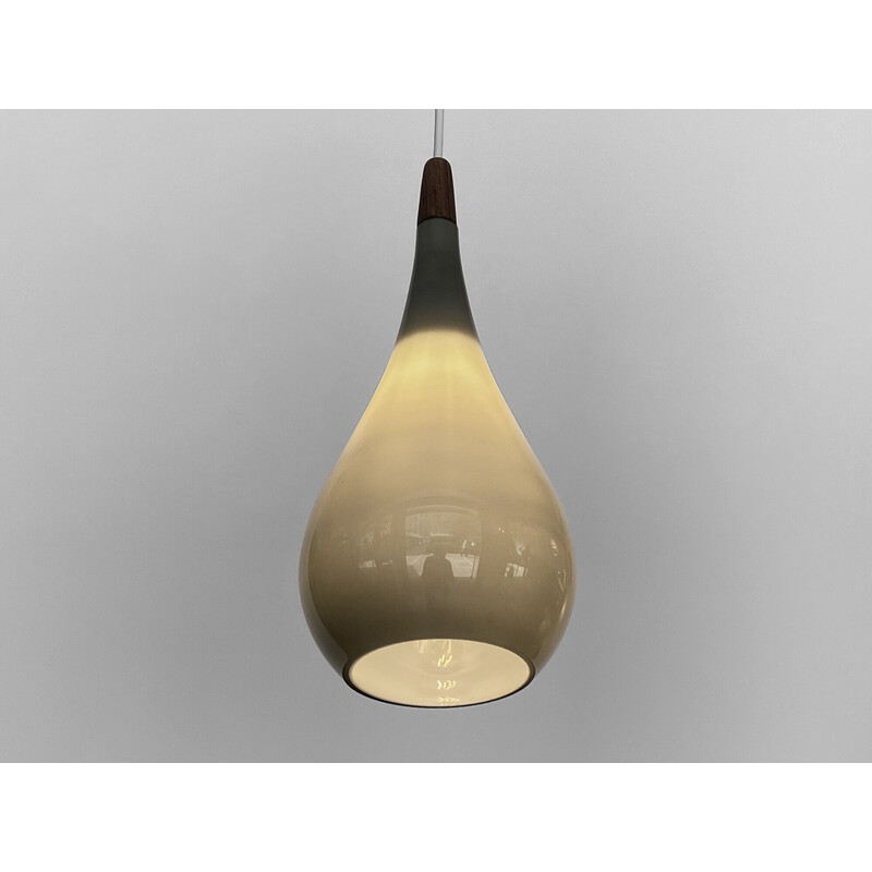 Vintage Glass Pendant Lamp P2 By Michael Bang For Nordisk Solar Denmark 1960s