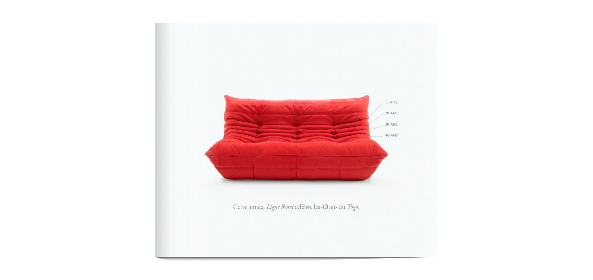 The TOGO sofa, a cult piece of vintage design