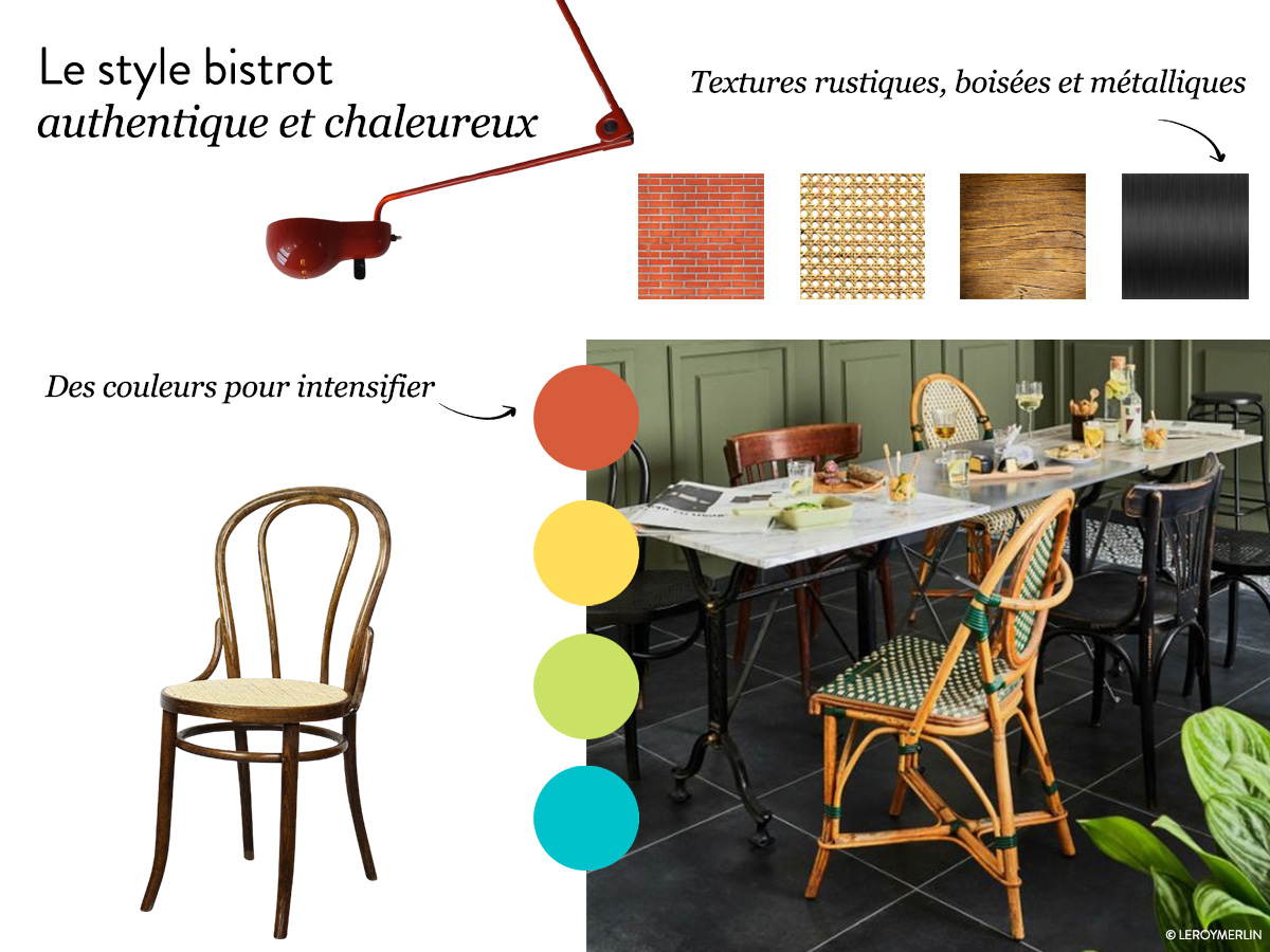 10 decorating ideas to adopt the bistro style
